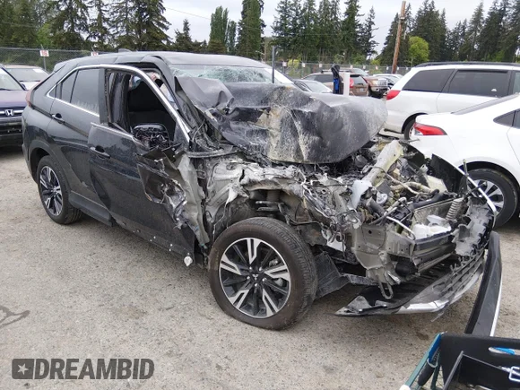✅ 2026 Mitsubishi Eclipse Cross Black Edition • VIN: JA4ATWAA6TZ017501 • Lot: 45162007. Listed on IAAI with 8,130 mi. Free auction sales archive from the USA and detailed vehicle history report at DreamBid. Image 1.