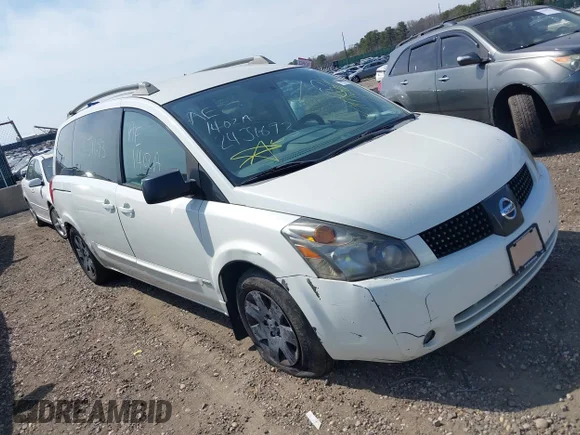 ✅ 2006 Nissan Quest • VIN: 5N1BV28U16N127442 • Lot: 44879773. Listed on IAAI with Not provided. Free auction sales archive from the USA and detailed vehicle history report at DreamBid. Image 1.