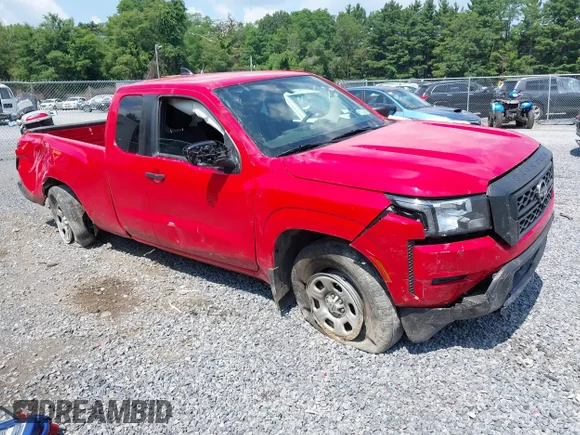 ✅ 2023 Nissan Frontier S • VIN: 1N6ED1CM8PN636500 • Lot: 42760080. Listed on IAAI with 51,716 mi. Free auction sales archive from the USA and detailed vehicle history report at DreamBid. Image 1.