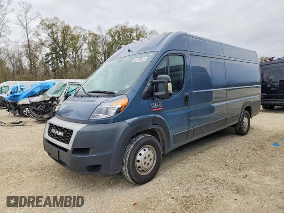 ✅ 2021 Ram ProMaster Cargo • VIN: 3C6FRVJG3ME503406 • Lot: 99145815. Wystawiony na Copart z przebiegiem 81 842 mil. Bezpłatny archiwum sprzedaży aukcyjnych z USA i szczegółowy raport historii pojazdu na DreamBid. Zdjęcie 1.