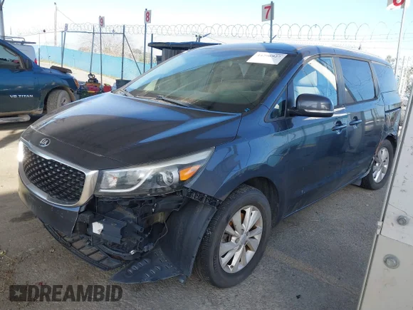 ✅ 2015 Kia Sedona LX • VIN: KNDMB5C17F6045987 • Лот: 44296927. Опубликован ранее на IAAI с пробегом 110 313 миль. Бесплатный доступ к архиву аукционных продаж из США и подробный отчёт об истории автомобиля на DreamBid. Изображение 2.