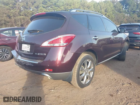 ✅ 2014 Nissan Murano SV • VIN: JN8AZ1MU4EW413707 • Lot: 43417595. Wystawiony na IAAI z przebiegiem 178 542 mil. Bezpłatny archiwum sprzedaży aukcyjnych z USA i szczegółowy raport historii pojazdu na DreamBid. Zdjęcie 4.