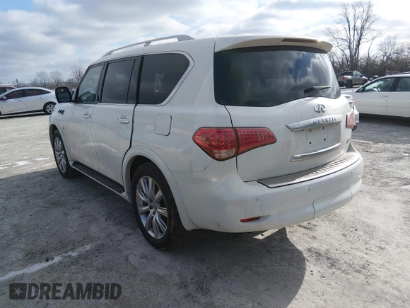 ✅ 2014 Infiniti QX80 • VIN: JN8AZ2NE6E9065257 • Lot: 44028151. Wystawiony na IAAI z przebiegiem 191 452 mil. Bezpłatny archiwum sprzedaży aukcyjnych z USA i szczegółowy raport historii pojazdu na DreamBid. Zdjęcie 3.