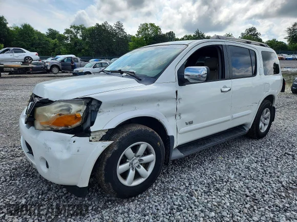 ✅ 2008 Nissan Armada SE • VIN: 5N1BA08D18N629323 • Lot: 55236946. Listed on Copart with 242,888 mi. Free auction sales archive from the USA and detailed vehicle history report at DreamBid. Image 1.