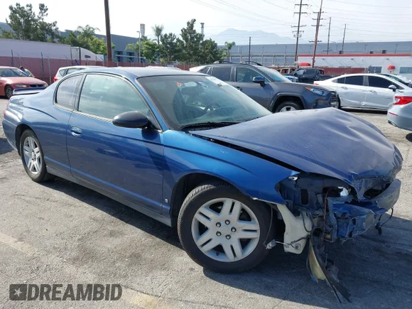 ✅ 2006 Chevrolet Monte Carlo LT 3.9L • VIN: 2G1WK151969323546 • Lot: 42293627. Wystawiony na IAAI z przebiegiem 173 792 mil. Bezpłatny archiwum sprzedaży aukcyjnych z USA i szczegółowy raport historii pojazdu na DreamBid. Zdjęcie 1.