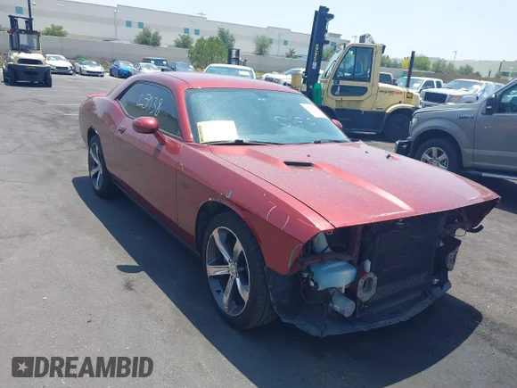 ✅ 2014 Dodge Challenger R/T • VIN: 2C3CDYBT1EH293275 • Lot: 42425038. Listed on IAAI with 136,372 mi. Free auction sales archive from the USA and detailed vehicle history report at DreamBid. Image 1.