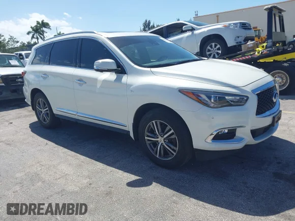 ✅ 2020 Infiniti QX60 Luxe • VIN: 5N1DL0MM3LC503025 • Lot: 44861010. Listed on IAAI with 115,843 mi. Free auction sales archive from the USA and detailed vehicle history report at DreamBid. Image 1.