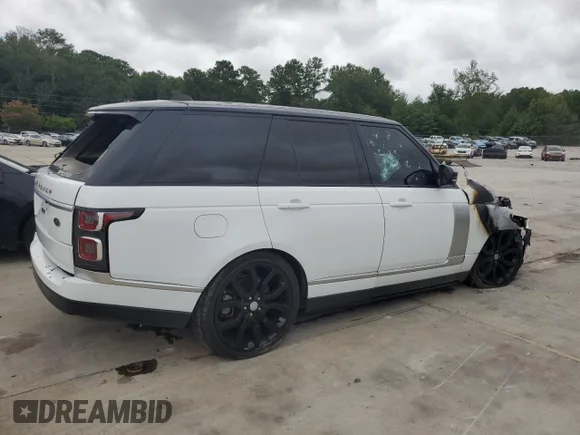 ✅ 2018 Land Rover Range Rover • VIN: SALGS2RE4JA393623 • Lot: 66086634. Listed on Copart with Not provided. Free auction sales archive from the USA and detailed vehicle history report at DreamBid. Image 3.