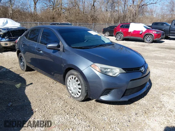 ✅ 2014 Toyota Corolla LE Plus • VIN: 2T1BURHE6EC159068 • Lot: 44469448. Listed on IAAI with 172,672 mi. Free auction sales archive from the USA and detailed vehicle history report at DreamBid. Image 1.