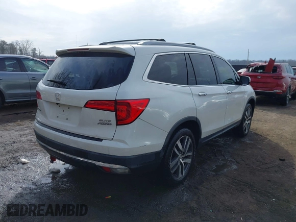 ✅ 2017 Honda Pilot Elite • VIN: 5FNYF6H01HB098932 • Lot: 44318291. Wystawiony na IAAI z przebiegiem 175 756 mil. Bezpłatny archiwum sprzedaży aukcyjnych z USA i szczegółowy raport historii pojazdu na DreamBid. Zdjęcie 4.