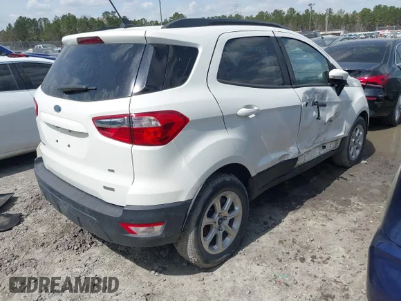 ✅ 2020 Ford EcoSport SE • VIN: MAJ3S2GE0LC361466 • Lot: 41770249. Wystawiony na IAAI z przebiegiem 69 218 mil. Bezpłatny archiwum sprzedaży aukcyjnych z USA i szczegółowy raport historii pojazdu na DreamBid. Zdjęcie 4.