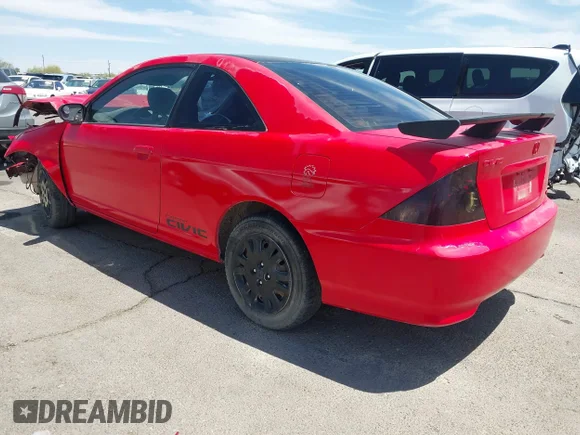 ✅ 2004 Honda Civic LX • VIN: 1HGEM21524L028355 • Lot: 42245585. Listed on IAAI with Not provided. Free auction sales archive from the USA and detailed vehicle history report at DreamBid. Image 3.