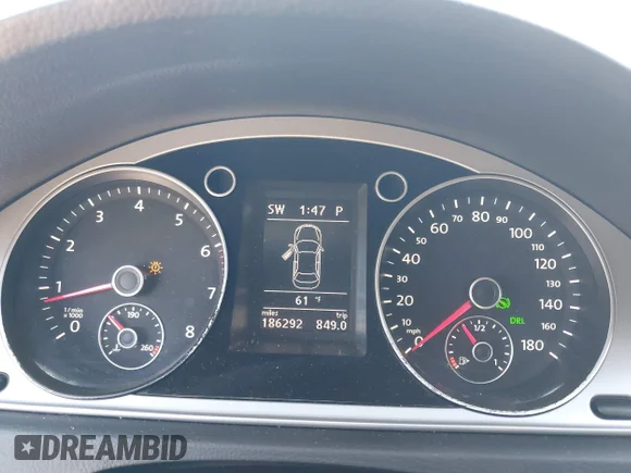 ✅ 2012 Volkswagen CC Sport • VIN: WVWMN7AN0CE525668 • Lot: 44665581. Wystawiony na IAAI z przebiegiem 186 292 mil. Bezpłatny archiwum sprzedaży aukcyjnych z USA i szczegółowy raport historii pojazdu na DreamBid. Zdjęcie 7.