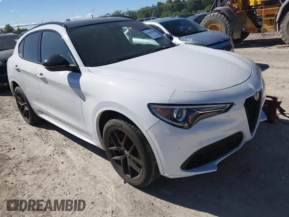 ✅ 2021 Alfa Romeo Stelvio Ti • VIN: ZASPAKBN3M7D02127 • Lot: 45069968. Listed on IAAI with 61,523 mi. Free auction sales archive from the USA and detailed vehicle history report at DreamBid. Image 1.