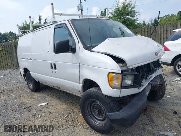 ✅ 2000 Ford Econoline Cargo • VIN: 1FTNE2429YHB86259 • Lot: 42798107. Listed on IAAI with 277,000 mi. Free auction sales archive from the USA and detailed vehicle history report at DreamBid. Image 1.