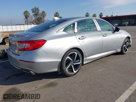 ✅ 2020 Honda Accord Sport • VIN: 1HGCV1F37LA107617 • Lot: 44319668. Wystawiony na IAAI z przebiegiem 41 672 mil. Bezpłatny archiwum sprzedaży aukcyjnych z USA i szczegółowy raport historii pojazdu na DreamBid. Zdjęcie 4.