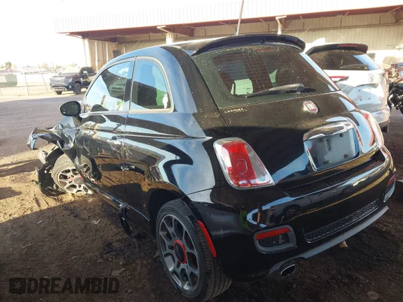 ✅ 2015 FIAT 500 Sport • VIN: 3C3CFFBR2FT534868 • Lot: 41579087. Wystawiony na IAAI z przebiegiem 75 316 mil. Bezpłatny archiwum sprzedaży aukcyjnych z USA i szczegółowy raport historii pojazdu na DreamBid. Zdjęcie 3.