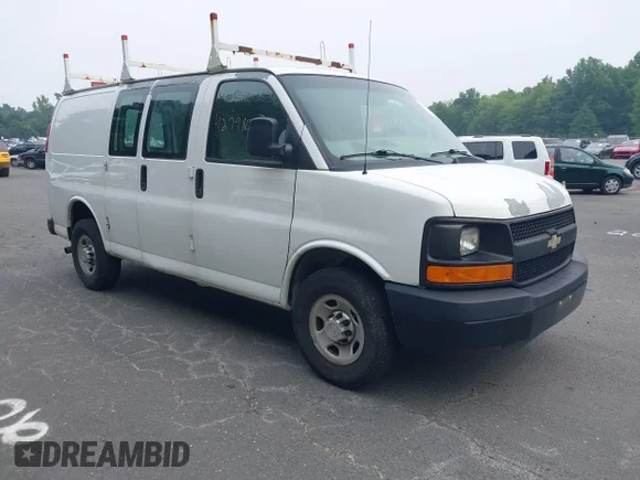 ✅ 2011 Chevrolet Express Cargo • VIN: 1GCWGFCA2B1183475 • Lot: 42798008. Listed on IAAI with 152,935 mi. Free auction sales archive from the USA and detailed vehicle history report at DreamBid. Image 1.