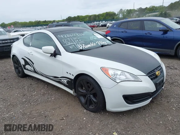 ✅ 2010 Hyundai Genesis Coupe • VIN: KMHHT6KD6AU030901 • Lot: 42264336. Listed on IAAI with 127,730 mi. Free auction sales archive from the USA and detailed vehicle history report at DreamBid. Image 1.