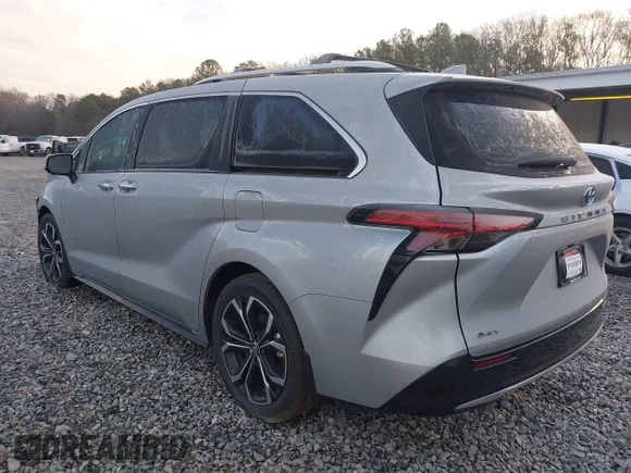 ✅ 2025 Toyota Sienna Platinum • VIN: 5TDERKEC0SS283560 • Lot: 44281563. Wystawiony na IAAI z przebiegiem 4 391 mil. Bezpłatny archiwum sprzedaży aukcyjnych z USA i szczegółowy raport historii pojazdu na DreamBid. Zdjęcie 3.