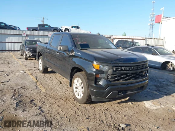 ✅ 2024 Chevrolet Silverado 1500 Custom • VIN: 1GCPABEK4RZ259083 • Lot: 44867744. Wystawiony na IAAI z przebiegiem 45 326 mil. Bezpłatny archiwum sprzedaży aukcyjnych z USA i szczegółowy raport historii pojazdu na DreamBid. Zdjęcie 1.