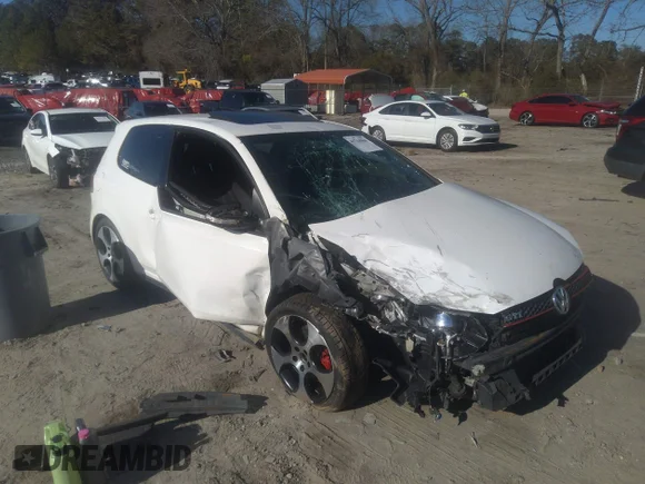 ✅ 2012 Volkswagen Golf GTI w/Conv & Sunroof • VIN: WVWEV7AJ5CW094384 • Lot: 41744860. Wystawiony na IAAI z przebiegiem 157 285 mil. Bezpłatny archiwum sprzedaży aukcyjnych z USA i szczegółowy raport historii pojazdu na DreamBid. Zdjęcie 1.