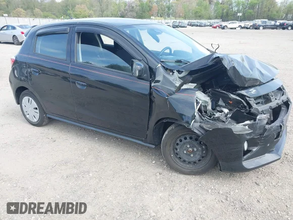 ✅ 2021 Mitsubishi Mirage ES • VIN: ML32AUHJ9MH001037 • Лот: 42130663. Опубліковано раніше на IAAI з пробігом 36 329 миль. Безкоштовний доступ до архіву аукціонних продажів зі США та докладний звіт про історію автомобіля на DreamBid. Зображення 1.
