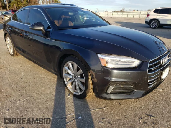 ✅ 2018 Audi A5 Sportback Premium • VIN: WAUANCF57JA010821 • Lot: 71477322. Listed on Copart with 63,674 mi. Free auction sales archive from the USA and detailed vehicle history report at DreamBid. Image 4.