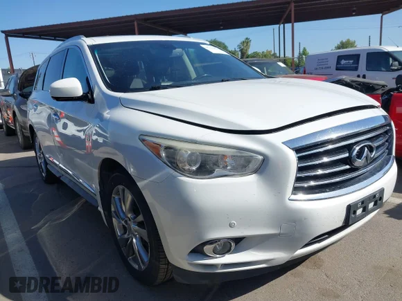 ✅ 2013 Infiniti JX35 • VIN: 5N1AL0MM2DC349654 • Лот: 45134032. Опубліковано раніше на IAAI з пробігом 225 616 миль. Безкоштовний доступ до архіву аукціонних продажів зі США та докладний звіт про історію автомобіля на DreamBid. Зображення 1.