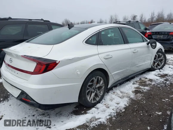 ✅ 2021 Hyundai Sonata SEL • VIN: KMHL14JAXMA159614 • Lot: 44116170. Wystawiony na IAAI z przebiegiem 54 638 mil. Bezpłatny archiwum sprzedaży aukcyjnych z USA i szczegółowy raport historii pojazdu na DreamBid. Zdjęcie 4.
