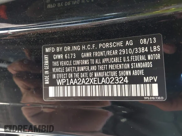✅ 2014 Porsche Cayenne • VIN: WP1AA2A2XELA02324 • Лот: 43635983. Опубліковано раніше на IAAI з пробігом 130 117 миль. Безкоштовний доступ до архіву аукціонних продажів зі США та докладний звіт про історію автомобіля на DreamBid. Зображення 9.