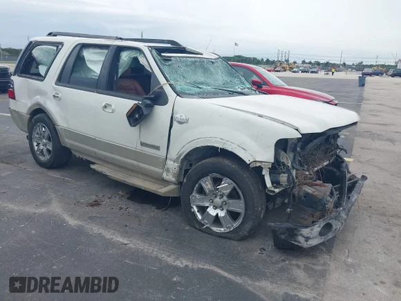 ✅ 2008 Ford Expedition Eddie Bauer • VIN: 1FMFU18598LA77217 • Лот: 45280110. Опубликован ранее на IAAI с пробегом 146 284 миль. Бесплатный доступ к архиву аукционных продаж из США и подробный отчёт об истории автомобиля на DreamBid. Изображение 1.