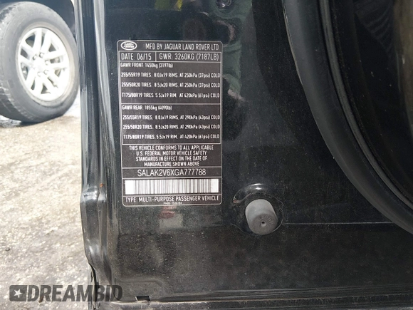 ✅ 2016 Land Rover LR4 HSE Lux • VIN: SALAK2V6XGA777788 • Лот: 44816417. Опубліковано раніше на IAAI з пробігом 93 539 миль. Безкоштовний доступ до архіву аукціонних продажів зі США та докладний звіт про історію автомобіля на DreamBid. Зображення 9.