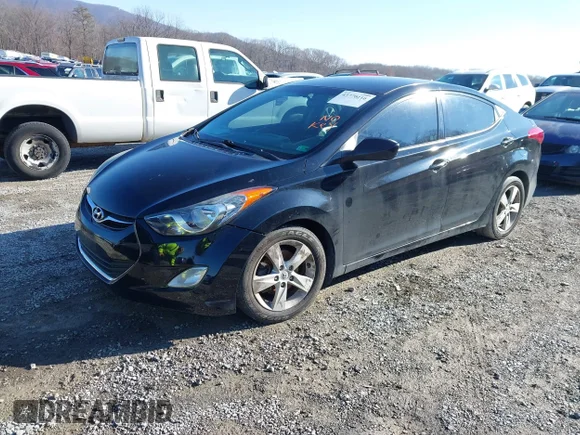 ✅ 2013 Hyundai Elantra GLS • VIN: 5NPDH4AEXDH343841 • Lot: 43770116. Listed on IAAI with 196,063 mi. Free auction sales archive from the USA and detailed vehicle history report at DreamBid. Image 2.