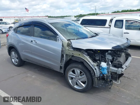 ✅ 2019 Honda HR-V EX • VIN: 3CZRU6H50KM739233 • Лот: 45078154. Опубликован ранее на IAAI с пробегом 59 212 миль. Бесплатный доступ к архиву аукционных продаж из США и подробный отчёт об истории автомобиля на DreamBid. Изображение 1.