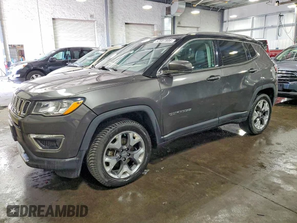 ✅ 2019 Jeep Compass Limited • VIN: 3C4NJDCB9KT754060 • Lot: 52887806. Wystawiony na Copart z przebiegiem 102 030 mil. Bezpłatny archiwum sprzedaży aukcyjnych z USA i szczegółowy raport historii pojazdu na DreamBid. Zdjęcie 1.