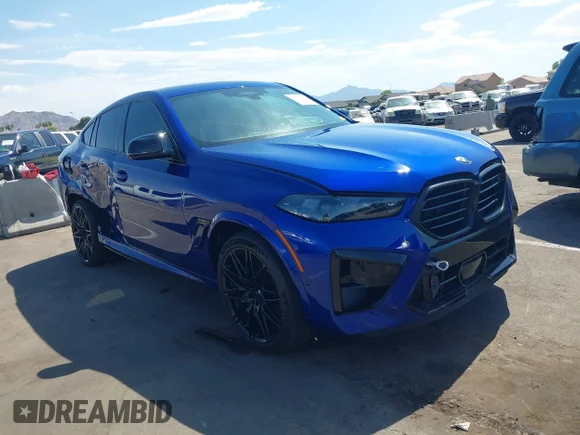 ✅ 2026 BMW X6 M Competition • VIN: 5YM23ET0XT9050355 • Lot: 45078542. Listed on IAAI with 5,322 mi. Free auction sales archive from the USA and detailed vehicle history report at DreamBid. Image 1.