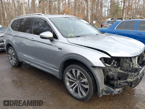 ✅ 2021 Volkswagen Tiguan SEL Premium R-Line • VIN: 3VV4B7AX6MM151901 • Lot: 43960906. Listed on IAAI with 65,047 mi. Free auction sales archive from the USA and detailed vehicle history report at DreamBid. Image 1.