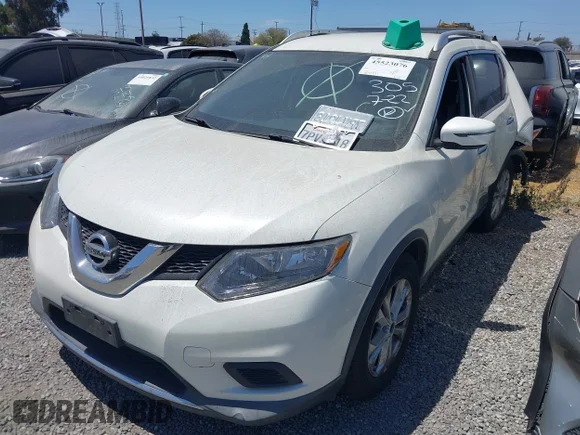 ✅ 2016 Nissan Rogue S • VIN: KNMAT2MT0GP596949 • Lot: 45523076. Wystawiony na IAAI z przebiegiem 186 451 mil. Bezpłatny archiwum sprzedaży aukcyjnych z USA i szczegółowy raport historii pojazdu na DreamBid. Zdjęcie 2.