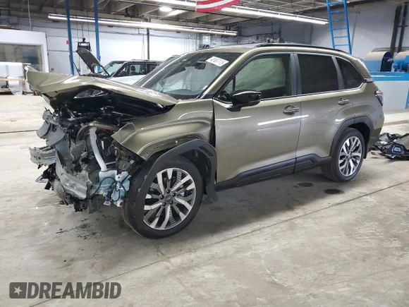 ✅ 2025 Subaru Forester Touring • VIN: JF2SLDTC3SH460756 • Lot: 48687715. Listed on Copart with 1,185 mi. Free auction sales archive from the USA and detailed vehicle history report at DreamBid. Image 1.