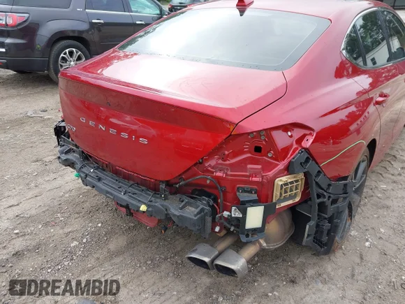 ✅ 2023 Genesis G70 2.0T • VIN: KMTG34TA8PU104595 • Лот: 42494486. Опубликован ранее на IAAI с пробегом 63 404 миль. Бесплатный доступ к архиву аукционных продаж из США и подробный отчёт об истории автомобиля на DreamBid. Изображение 6.