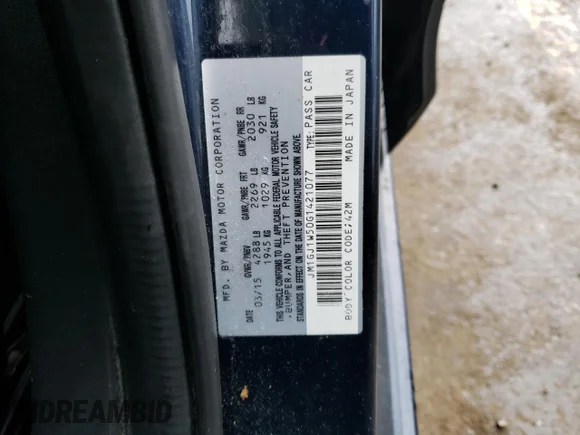 ✅ 2016 Mazda 6 i Grand Touring • VIN: JM1GJ1W50G1421077 • Lot: 46907963. Listed on Copart with 113,515 mi. Free auction sales archive from the USA and detailed vehicle history report at DreamBid. Image 12.