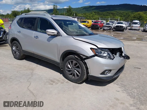 ✅ 2016 Nissan Rogue SL • VIN: 5N1AT2MV7GC754305 • Lot: 45359883. Listed on IAAI with 172,566 mi. Free auction sales archive from the USA and detailed vehicle history report at DreamBid. Image 1.