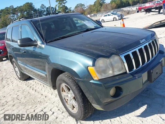✅ 2005 Jeep Grand Cherokee Limited • VIN: 1J4HS58N65C607191 • Lot: 43769495. Wystawiony na IAAI z przebiegiem 117 345 mil. Bezpłatny archiwum sprzedaży aukcyjnych z USA i szczegółowy raport historii pojazdu na DreamBid. Zdjęcie 1.