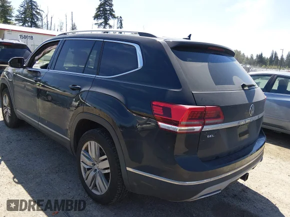 ✅ 2018 Volkswagen Atlas SEL Premium • VIN: 1V2NR2CA3JC552134 • Lot: 45266290. Listed on IAAI with 53,487 mi. Free auction sales archive from the USA and detailed vehicle history report at DreamBid. Image 3.