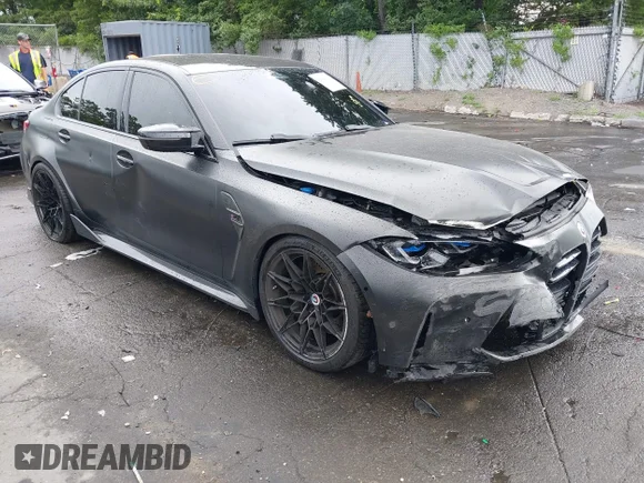 ✅ 2023 BMW M3 Competition xDrive • VIN: WBS43AY00PFP32180 • Лот: 42664179. Опубликован ранее на IAAI с пробегом 37 014 миль. Бесплатный доступ к архиву аукционных продаж из США и подробный отчёт об истории автомобиля на DreamBid. Изображение 1.