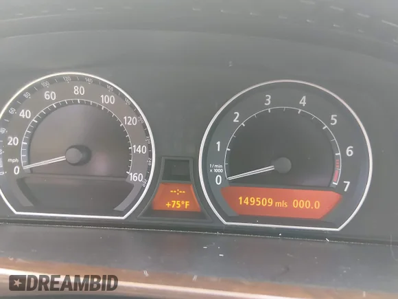 ✅ 2006 BMW 7 Series 750Li • VIN: WBAHN83556DT59045 • Lot: 45107124. Wystawiony na IAAI z przebiegiem 149 509 mil. Bezpłatny archiwum sprzedaży aukcyjnych z USA i szczegółowy raport historii pojazdu na DreamBid. Zdjęcie 7.