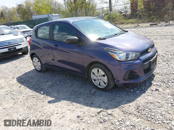 ✅ 2016 Chevrolet Spark LS • VIN: KL8CB6SA7GC561653 • Lot: 44963650. Wystawiony na IAAI z przebiegiem 33 453 mil. Bezpłatny archiwum sprzedaży aukcyjnych z USA i szczegółowy raport historii pojazdu na DreamBid. Zdjęcie 1.