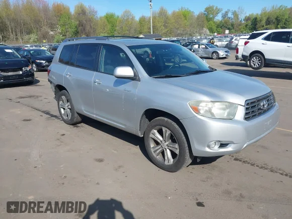 ✅ 2009 Toyota Highlander Sport • VIN: JTEES43A092110653 • Lot: 44968164. Listed on IAAI with 163,111 mi. Free auction sales archive from the USA and detailed vehicle history report at DreamBid. Image 1.