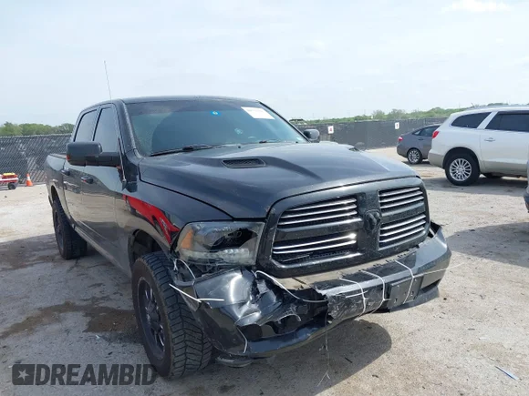 ✅ 2015 Ram 1500 Sport • VIN: 1C6RR7MT3FS626754 • Lot: 44731304. Listed on IAAI with 211,366 mi. Free auction sales archive from the USA and detailed vehicle history report at DreamBid. Image 1.